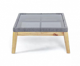 Кофейный столик Барселона 4SIS из роупа (веревки), деревянный каркас