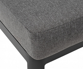 Париж модуль диванный алюминиевый центральный, цвет серый