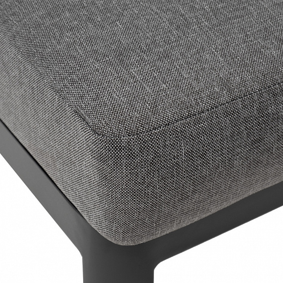 Париж модуль диванный алюминиевый центральный, цвет серый фото 4