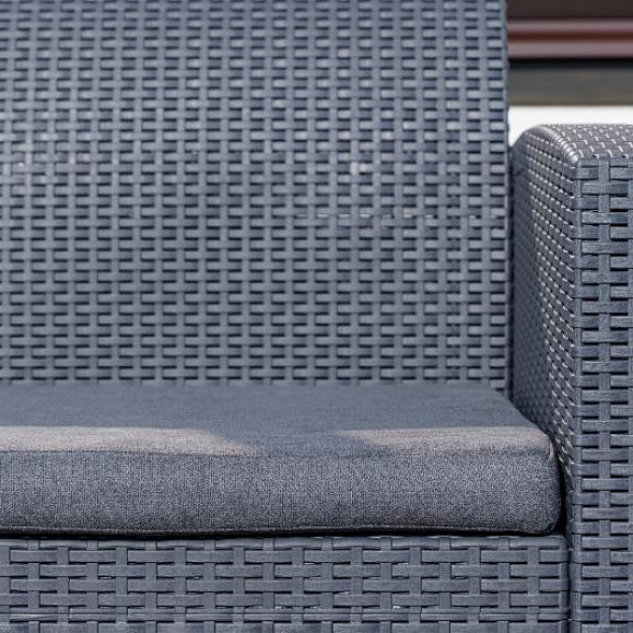 Диван трехместный Lana Royal Family из пластика, цвет графит фото 5