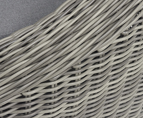 Барселона кресло из искусственного ротанга, цвет графит