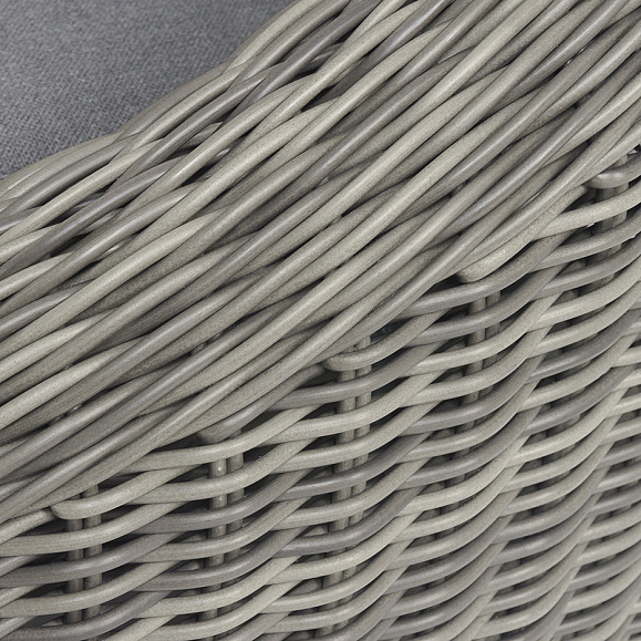 Барселона кресло из искусственного ротанга, цвет графит фото 6