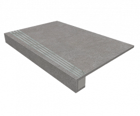 Комплект Керамогранитная ступень Estima LN02 33x120 см с бортиком + Подступенок 14,5х120 см