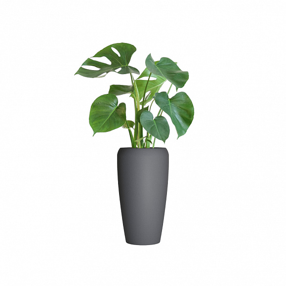 Кашпо TERRAFAKTURA Альто D38(44)х80 Маренго фото 1