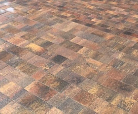 Тротуарная плитка Выбор Старый город Листопад 1Ф.6 60 мм Арабская ночь