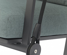 Качели Malmo Brafritid антрацит/зелёный, алюминий/тик