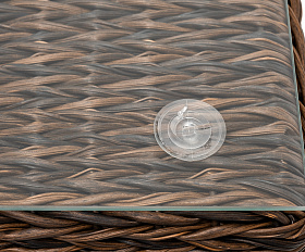 Лунго журнальный столик плетеный (гиацинт), цвет коричневый