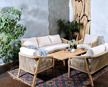 Стол садовый кофейный из акации RIMINI Joygarden
