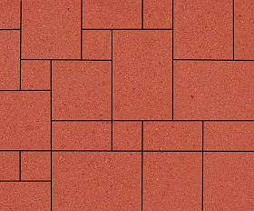 Тротуарная плитка 342 Механический завод Вилла 80 мм Красный яркий