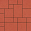 Тротуарная плитка 342 Механический завод Вилла 80 мм Красный яркий