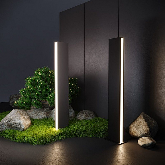 Уличный светильник Elektrostandard Flat IP54 1538 TECHNO LED серый фото 4