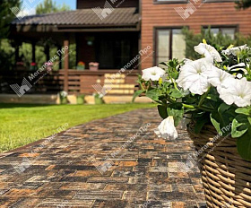 Тротуарная плитка 342 Механический завод Новый Город ColorMix 60мм Карелия