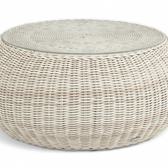 Барселона журнальный столик из искусственного ротанга, цвет бежевый фото 1