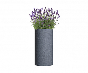Кашпо Concretika Tube M D30H60 Basalt