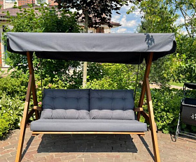 Качели Paris Royal Family с серыми подушками