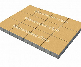 Тротуарные плиты Выбор Квадрат Б.1.К.6 300х300х60 мм Стандарт Желтый