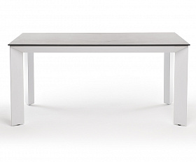 Венето обеденный стол из HPL 160х80см, цвет серый гранит, каркас белый