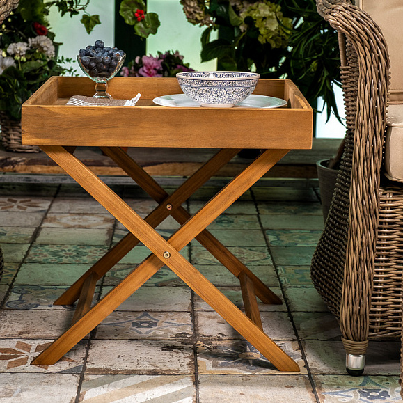 Стол поднос из акации FORMA Joygarden фото 3