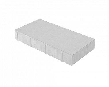 Тротуарная плитка Нобетек Прямоугольник 4П6ф 400x200x60 Белая