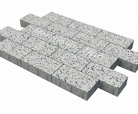 Тротуарная плитка Фабрика Готика Картано 300х150х80 мм Грис Парга FINO