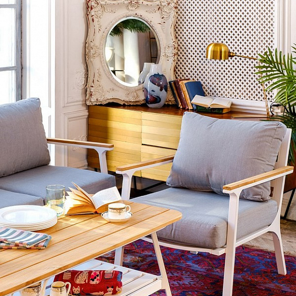 Диванная группа из алюминия CONCORDE L белая Joygarden фото 8