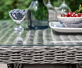 Обеденная группа Фредо 4SIS из искусственного ротанга, цвет графит