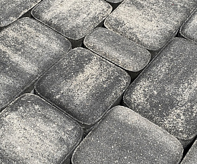 Тротуарная плитка Koldiz Старый город 50 мм Оникс Черный