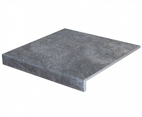 Клинкерная ступень кантиковая Модерн Interbau Abell 273 Графитово-серый, 310*304*9,5 мм R10