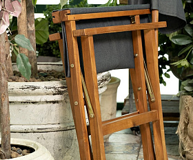 Кофейный комплект из акации DIRECTOR темно-серый Joygarden