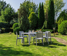 Обеденный комплект July M Royal Family из пластика, цвет светло-серый