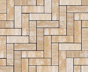 Тротуарная плитка 342 механический завод Паркет 240x80x60мм ColorMix Каракум