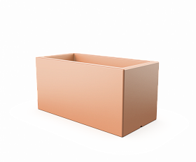 Кашпо Berkano Cubric 80x40 Terracotta
