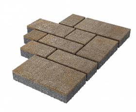 Тротуарная плитка Stellard Микс Сити 60 мм Голден