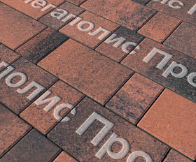 Тротуарная плитка Выбор Старый город Листопад 1Ф.6 60 мм Клинкер