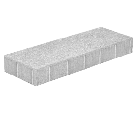 Тротуарная плитка Нобетек Широкоформатная 6П8ф 600x200x80 белая