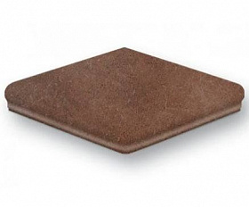 Клинкерная угловая ступень флорентинер Interbau Alpen Engadin 045, 320*320*8 мм