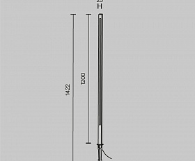 Ландшафтный светильник Pole Maytoni O440FL-L18GF3K цвет Графит
