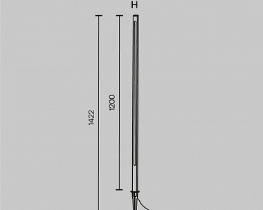 Ландшафтный светильник Pole Maytoni O440FL-L18GF3K цвет Графит