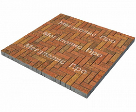 Тротуарная плитка Выбор Паркет Б.4.П.6 Листопад Гранит Арабская ночь