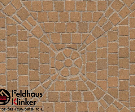 Тротуарная клинкерная мозаика Feldhaus Klinker Klinker M203DF 240*118*52мм