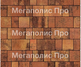 Тротуарная плитка Выбор Старый город Листопад А.1.Фсм.4 40 мм. Саванна