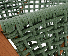 Амстердам плетеный стул из искусственного ротанга, цвет зеленый