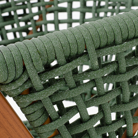 Амстердам плетеный стул из искусственного ротанга, цвет зеленый фото 6