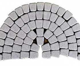 Тротуарная плитка Braer Классико круговая 60 мм. Грифельный