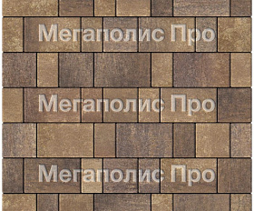 Тротуарная плитка Выбор Старый город Листопад 1Ф.8 80 мм Мокко