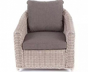 Кресло Кон Панна 4SIS из искусственного ротанга, цвет бежевый