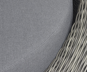 Барселона кресло из искусственного ротанга, цвет графит