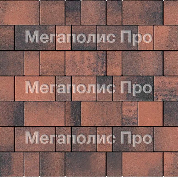 Тротуарная плитка Выбор Старый город Листопад А.1.Фсм.4 40 мм. Клинкер фото 3