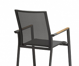 Комплект обеденной мебели Nora-Andy 10N Brafritid антрацит/серый, алюминий/тик