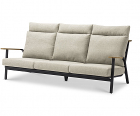 Комплект лаунж мебели Malmo Brafritid с 3-х местным диваном,антрацит/светло-серый, алюминий